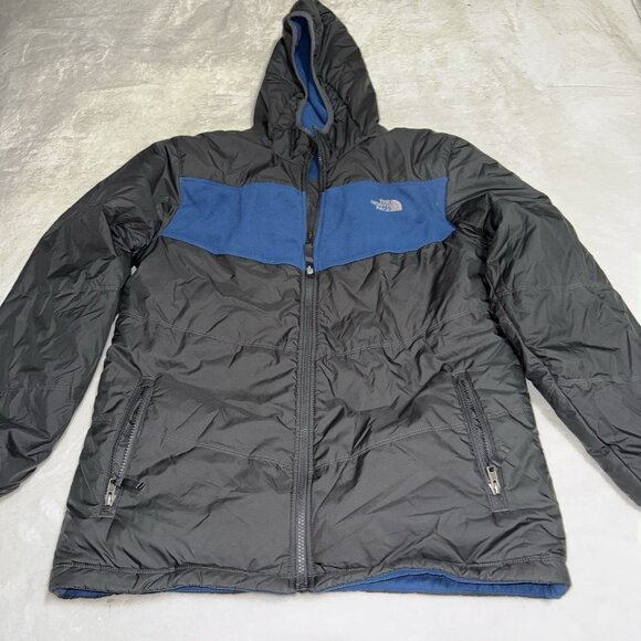 The North Face Reversible Puffer Fleece Full Zip Winter Jacket XLarge 18/20 - Picture 1 of 9